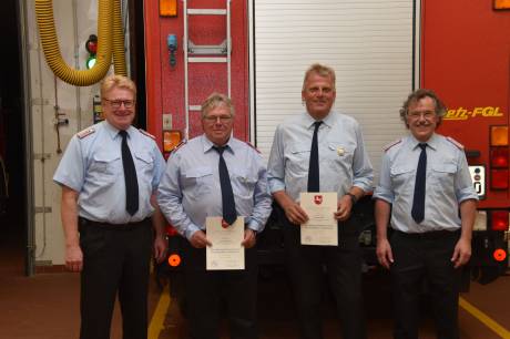 v.l.: Jörn Petersen, Gerd Romnoinek, Joachim Pehl, Matthias Öhler 